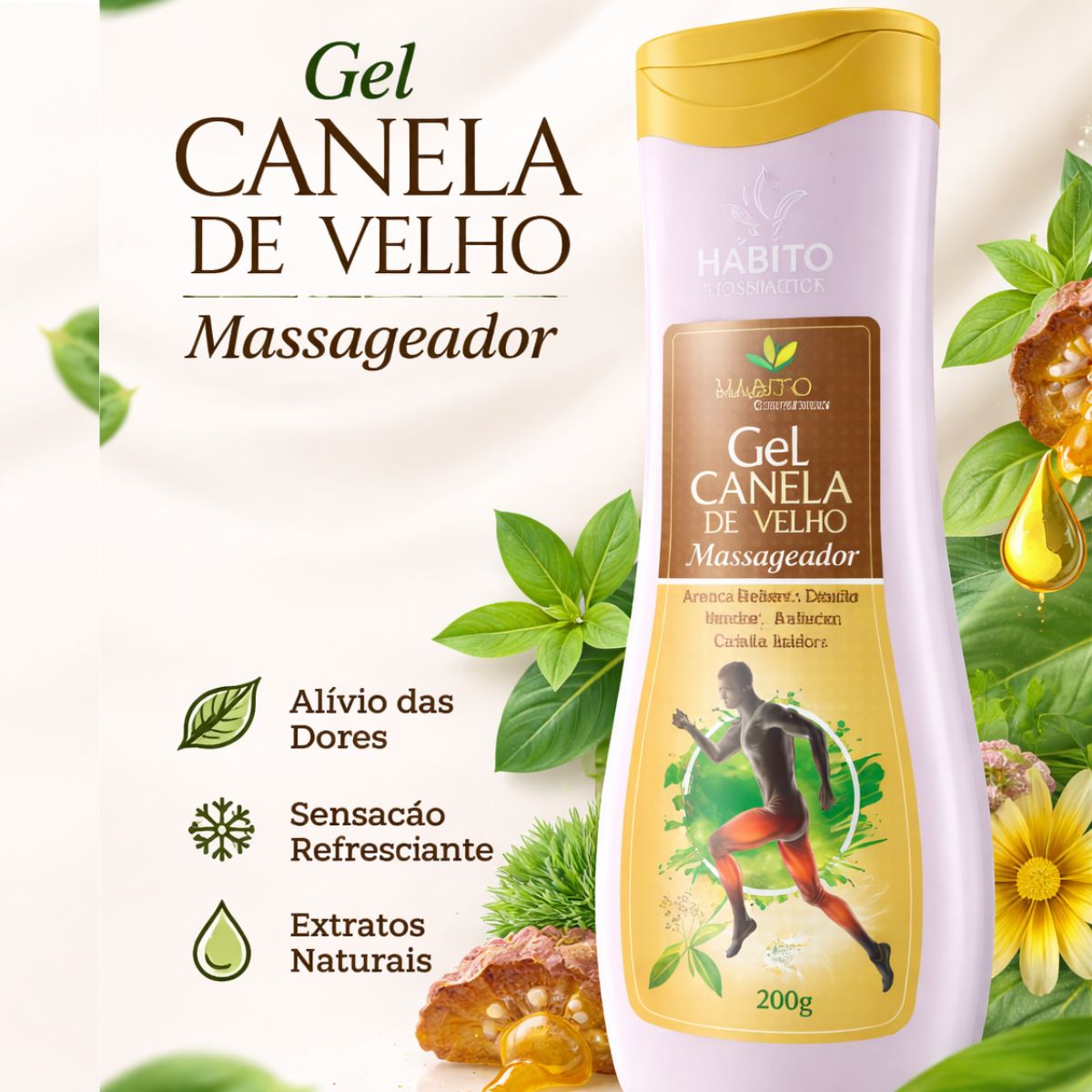 Gel Massageador Canela de Velho Hábito 200g