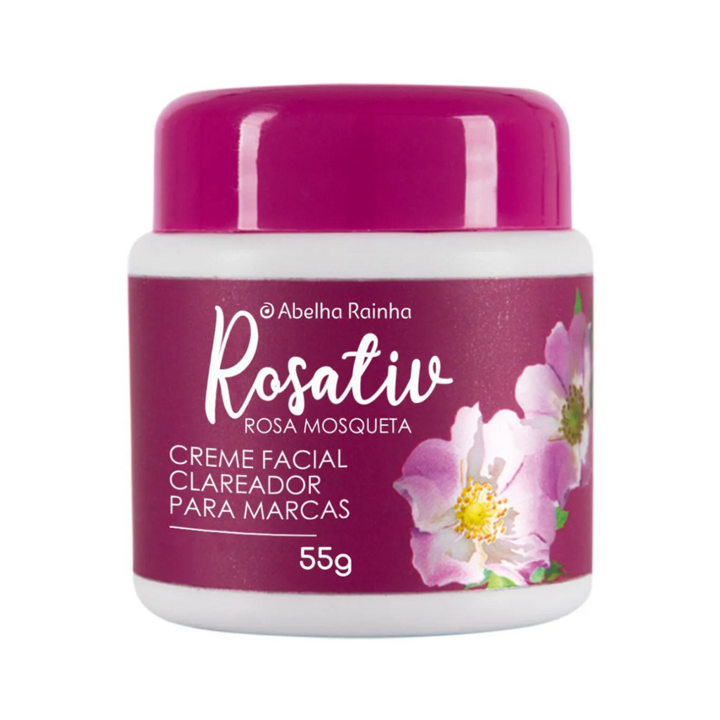Creme Facial Clareador De Marcas Rosa Mosqueta Rosativ 55g  Abelha Rainha