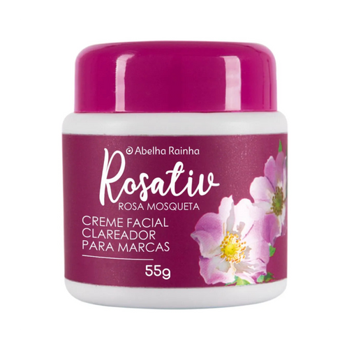 Creme Facial Clareador De Marcas Rosa Mosqueta Rosativ 55g  Abelha Rainha