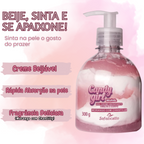 Gel Creme Hidrantante Virilha e Corpo Candy Girl Beijável Morango com Chantilly 300g Sofisticatto