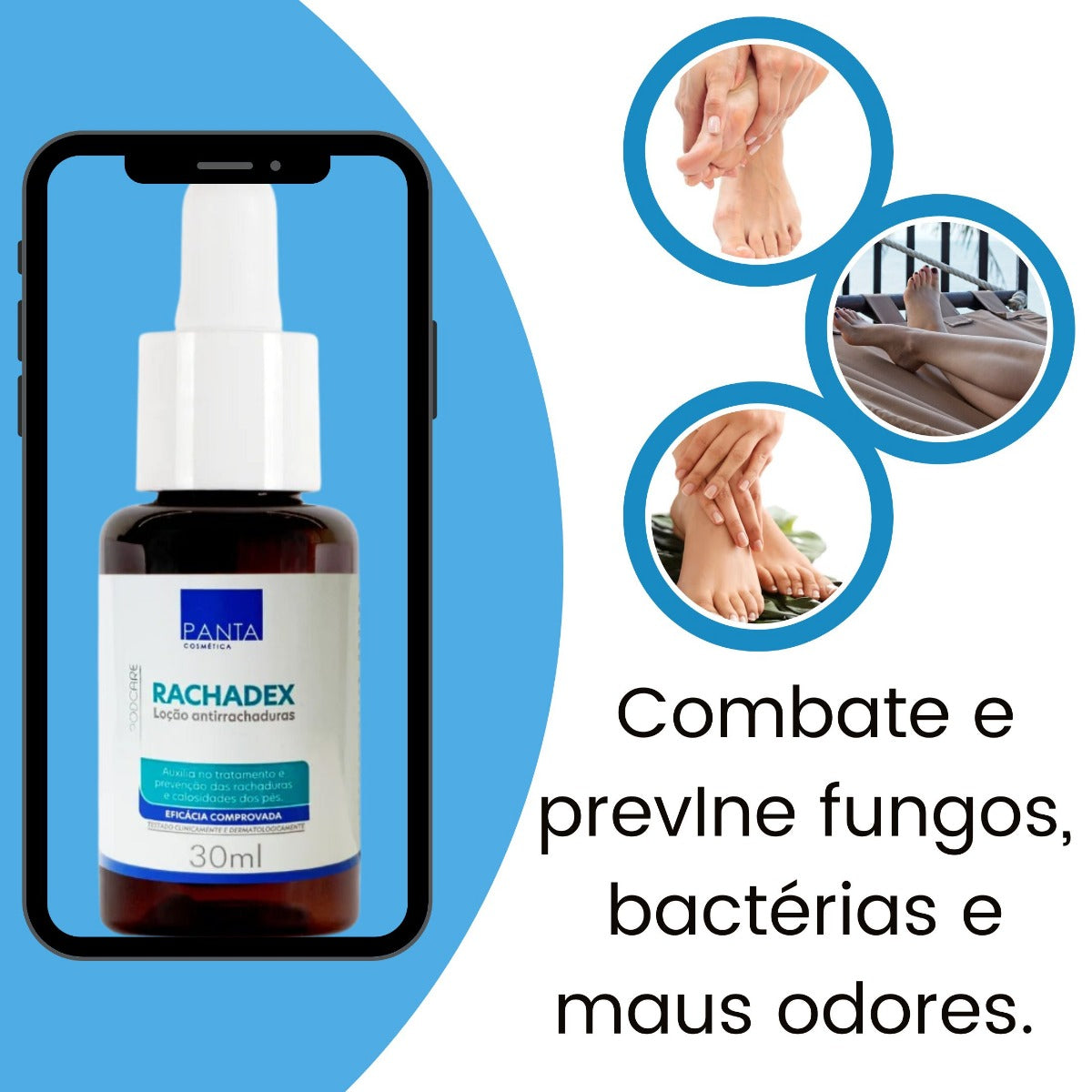 Loção para os Pés Rachadex Panta Cosmética
