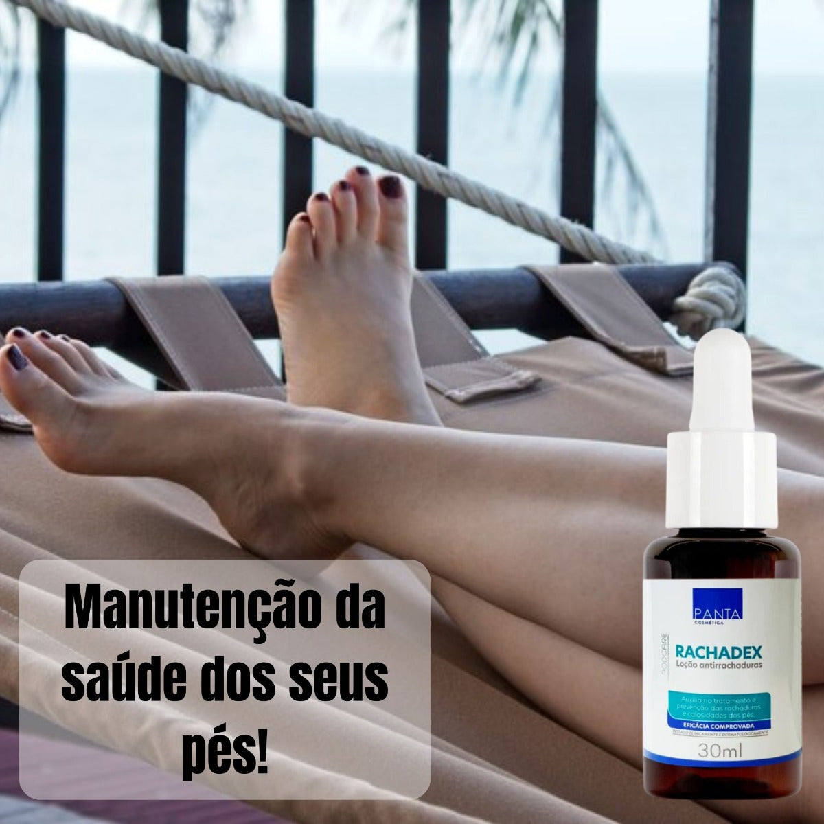 Loção para os Pés Rachadex Panta Cosmética