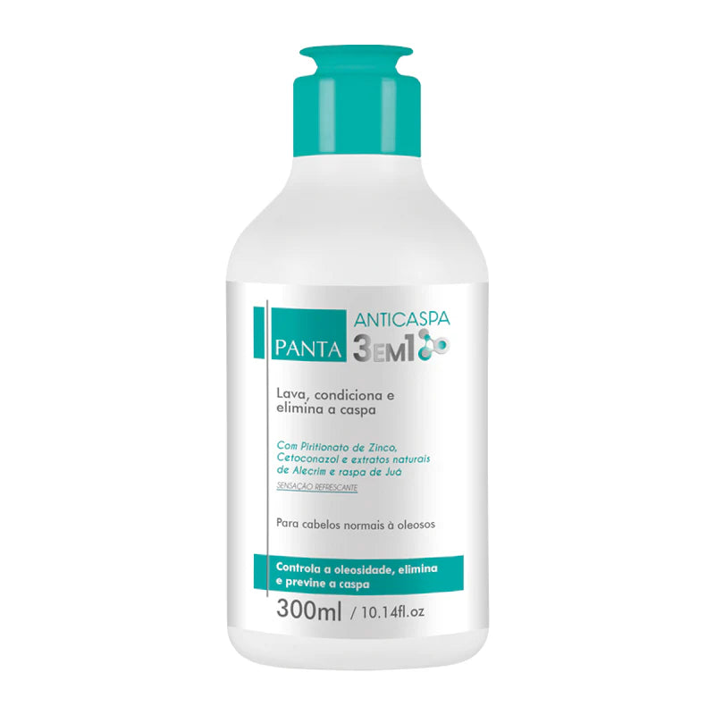 Panta Anticaspa 3 Em 1 - Shampoo, Condicionador E Anticaspa