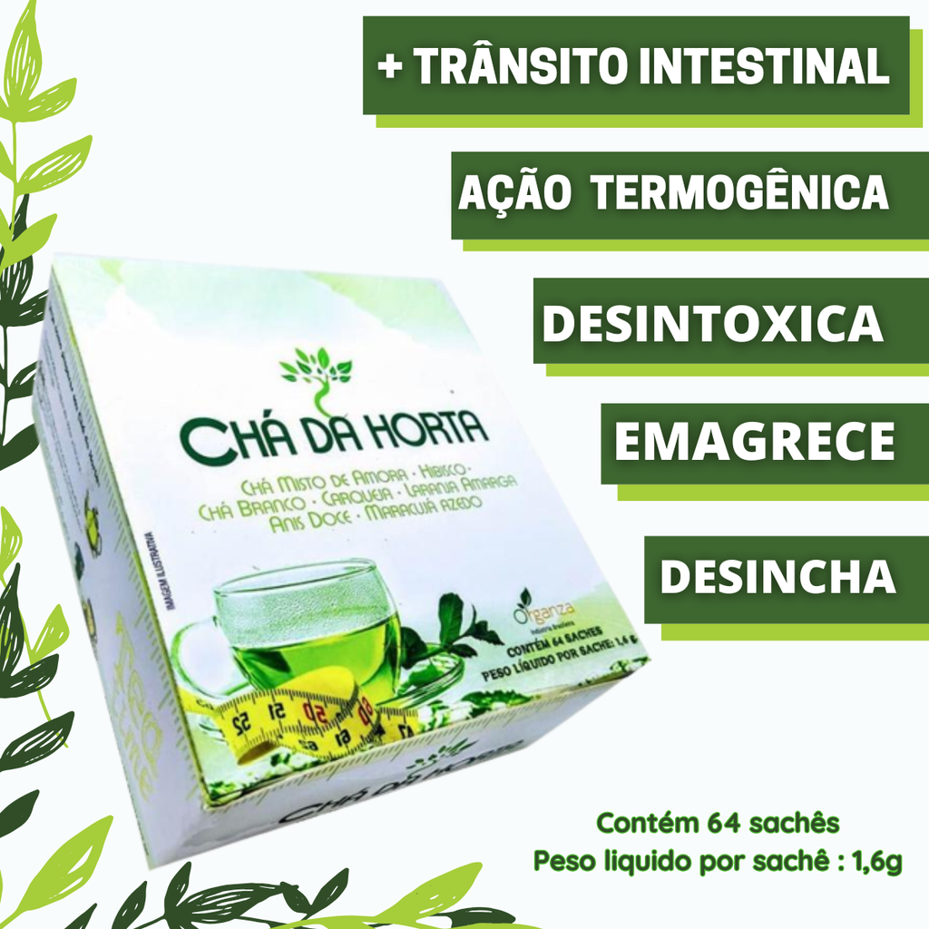 Chá Da Horta Sachê Organza Alimentos 64 Sachês 24587ORV1