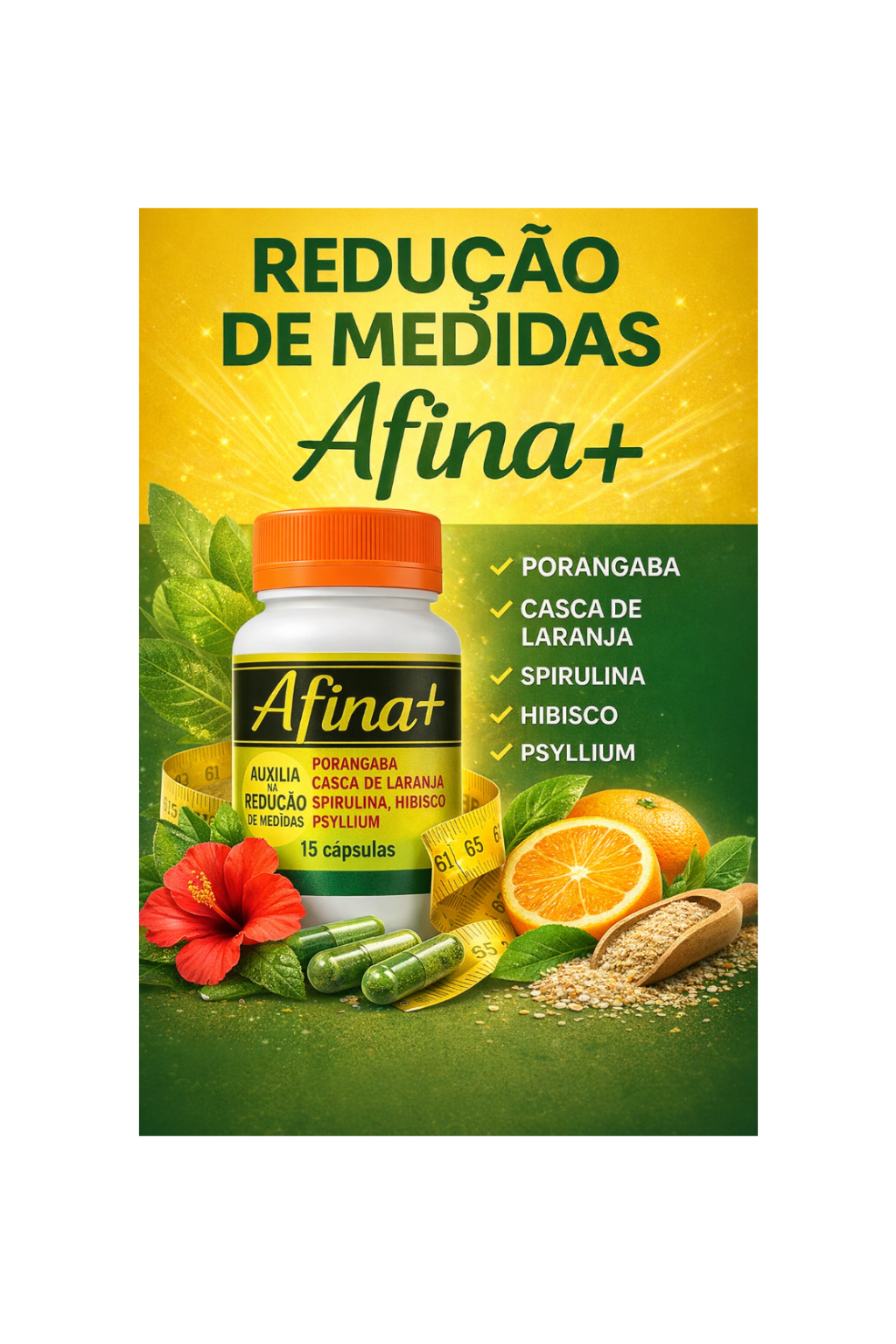 Suplemento Redutor de medidas Afina+