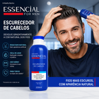 Kit 3 Escurecedor Cabelos Essencial Para Homem Abelha Rainha 200ml + Perfume cabelo e corpo