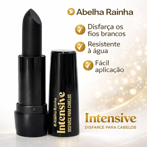 Bastão Intensive Disfarce para cabelos Brancos  Abeha Rainha - Cor Preta