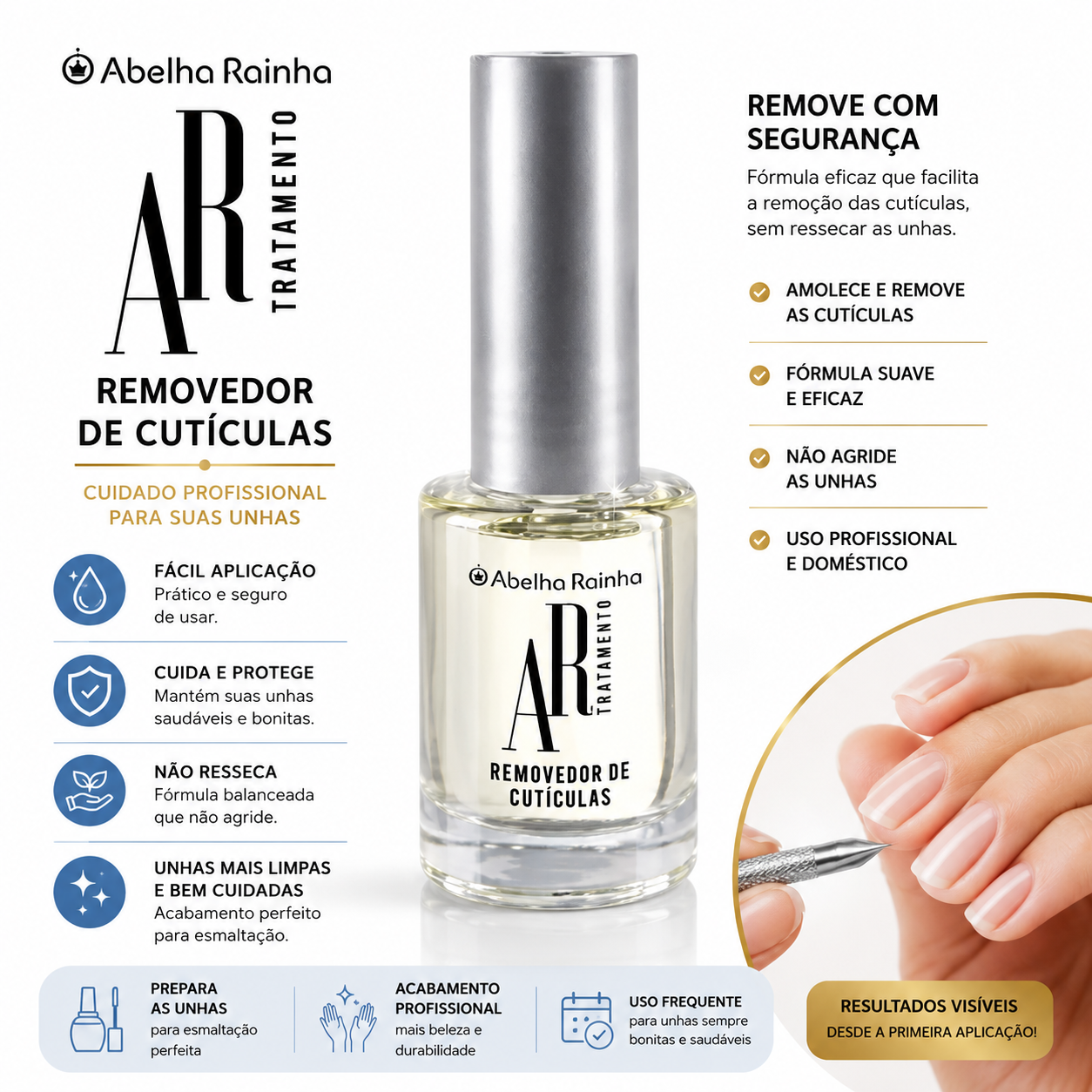 Kit Cuidado com os pés 2 Creme Hidratante para os pés  Hidrapés  + removedor de cuticulas