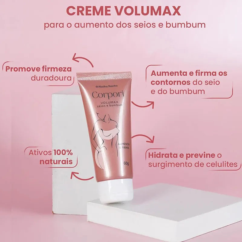 Creme para Aumento do Seios & Bumbum Corpori Volumax 60g Abelha Rainha 2810