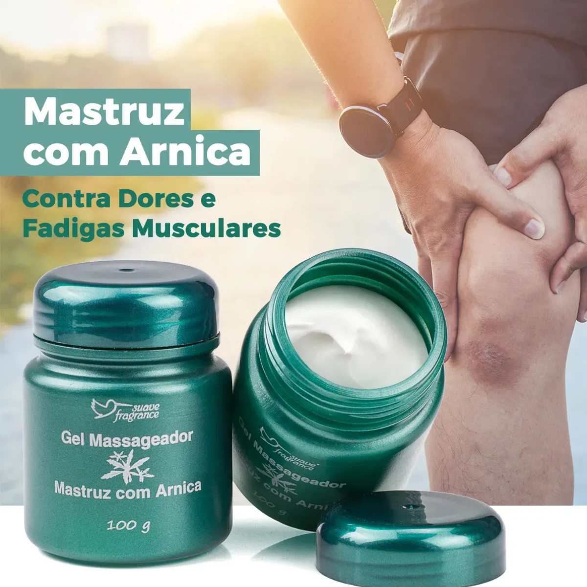 Gel Massageador Mastruz Com Arnica  100g Suave Fragrance