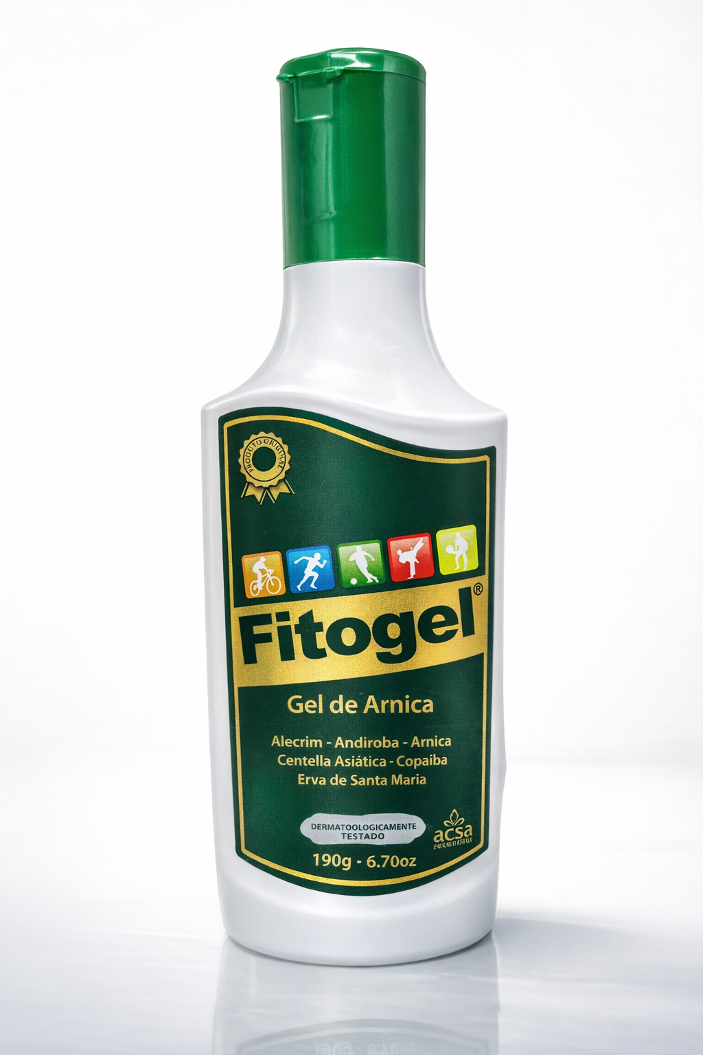 Fitogel Gel Creme de Arnica 200 g 21 Ervas para Massagem, Dores Musculares e Relaxamento muscular