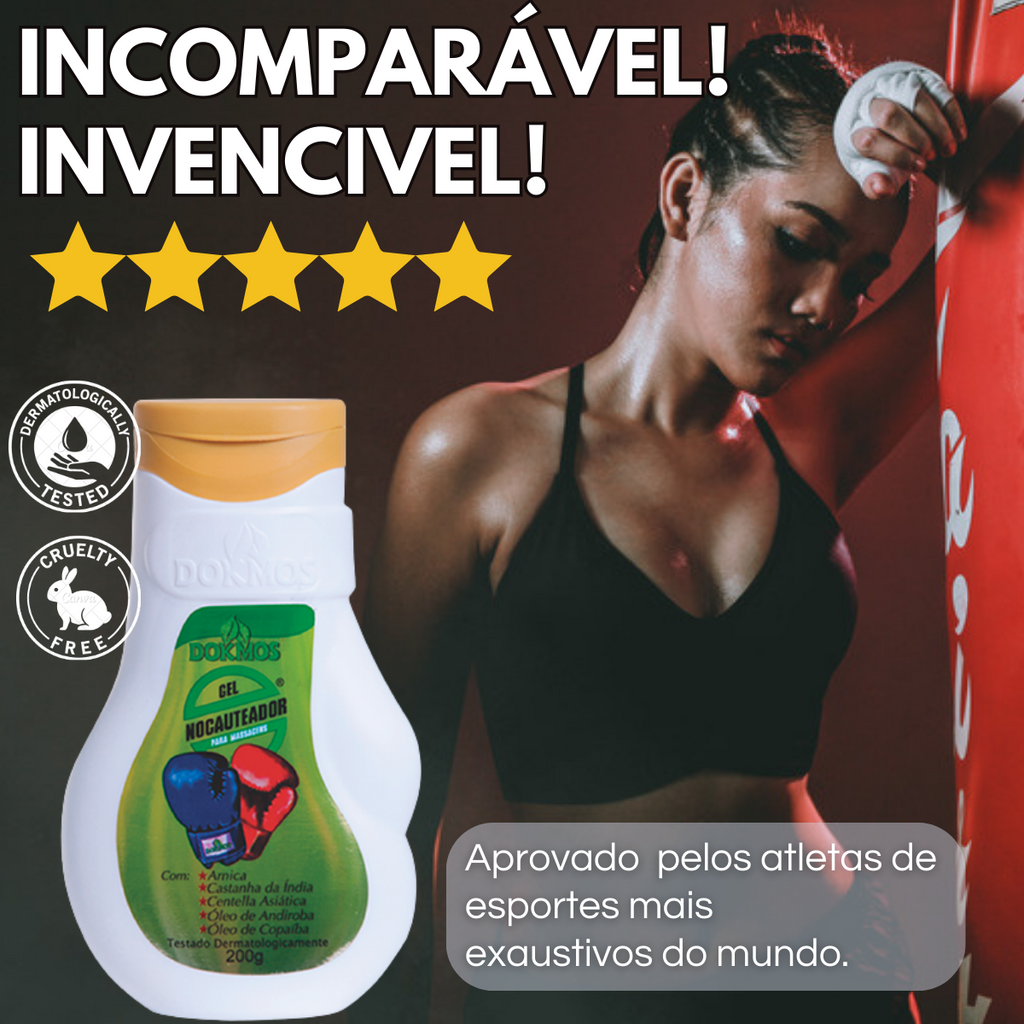 Gel Nocauteador Dokmos Massageador 200g 4 Unidades
