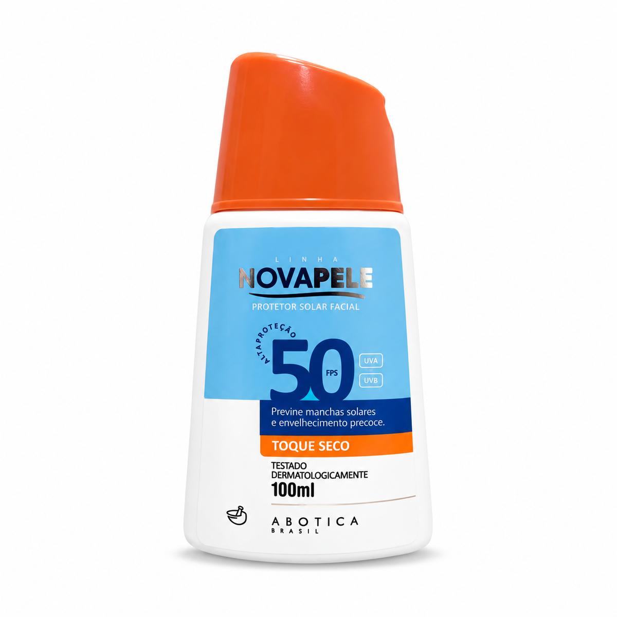 Protetor Solar Nova Pele Fps 50 Toque Seco Frasco 100ml