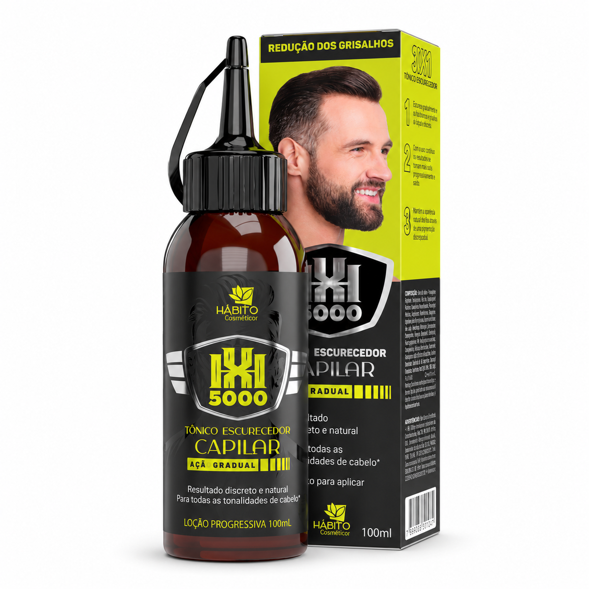 Tônico Capilar Escurecedor HX5000 Hábito 100ml