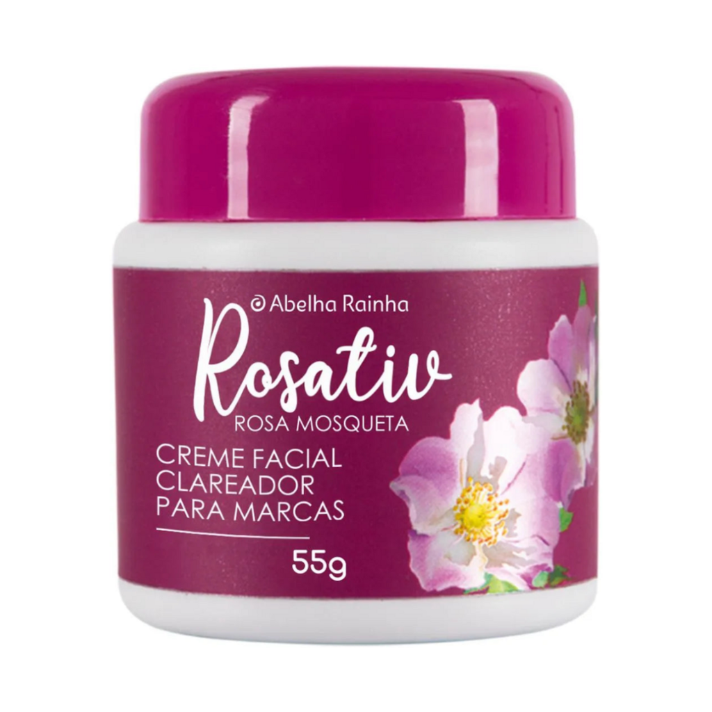 Creme Facial Clareador De Marcas Rosa Mosqueta Rosativ 55g  Abelha Rainha