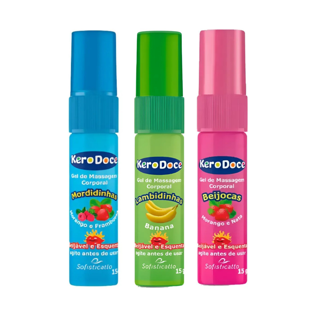 Gel Beijável e Esquenta Kero Doce 15g Sofisticatto