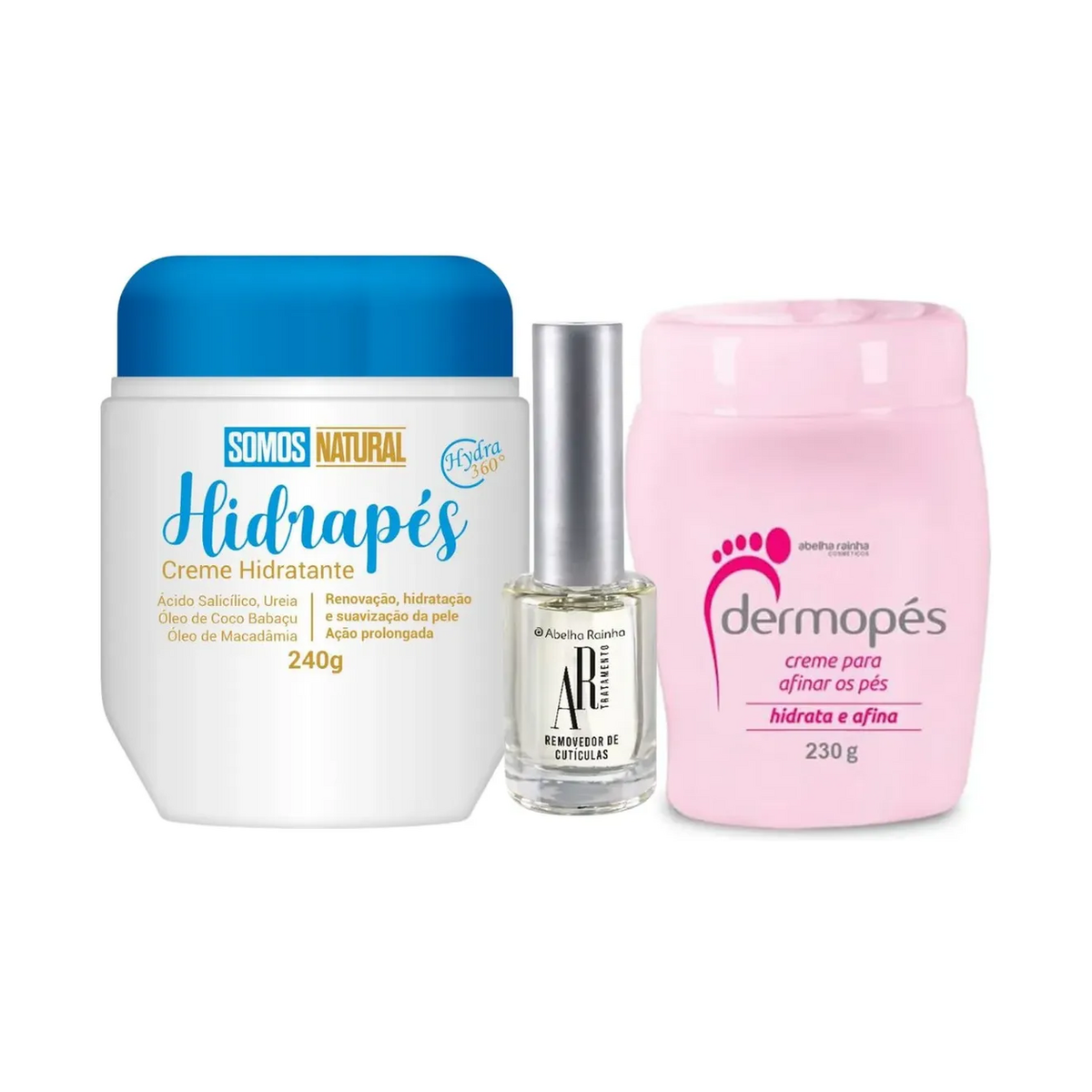 Hidrapes 240g + 1 Dermopés Rosa 230g + Removedor de cuticulas