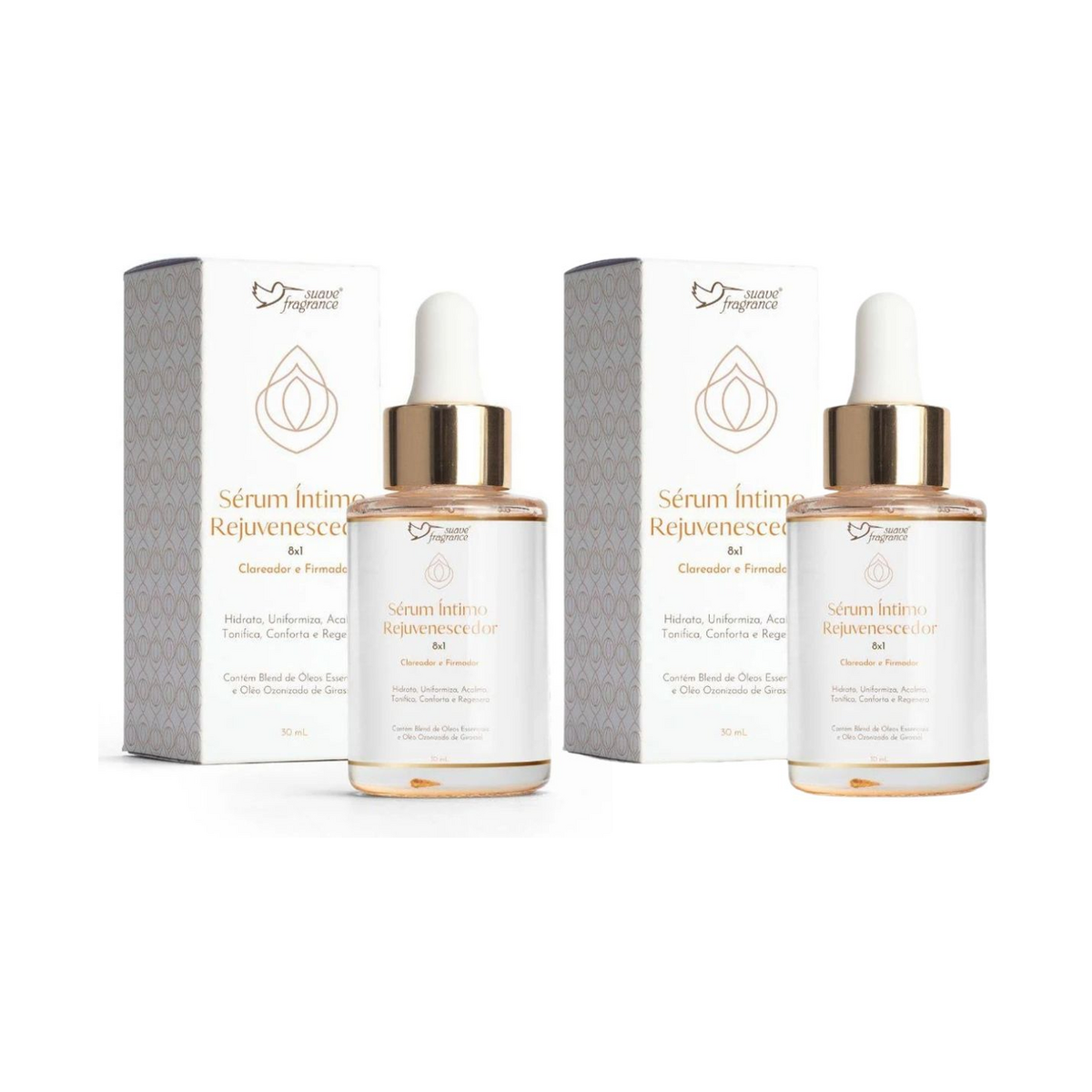 Kit 2 Serum  Intimo Rejuvenscedor 8x1 Suave Fragrance