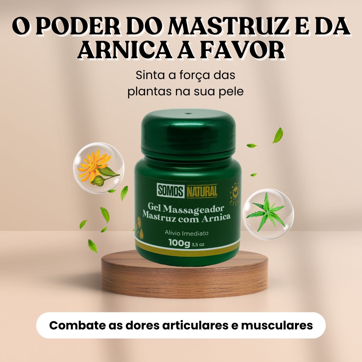 Gel pra Massagem Mastruz com Arnica