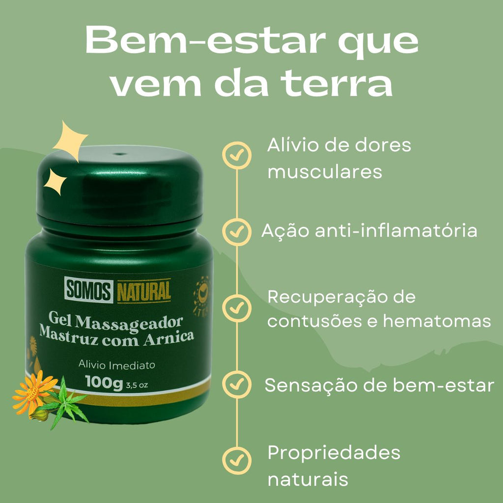 Gel pra Massagem Mastruz com Arnica