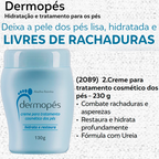 Dermopés Creme Para Hidratação E Restauração Dos Pés 130g Abelha Rainha