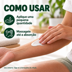 Como usar Fitogel gel branco: aplique uma pequena quantidade e massageie até a absorção