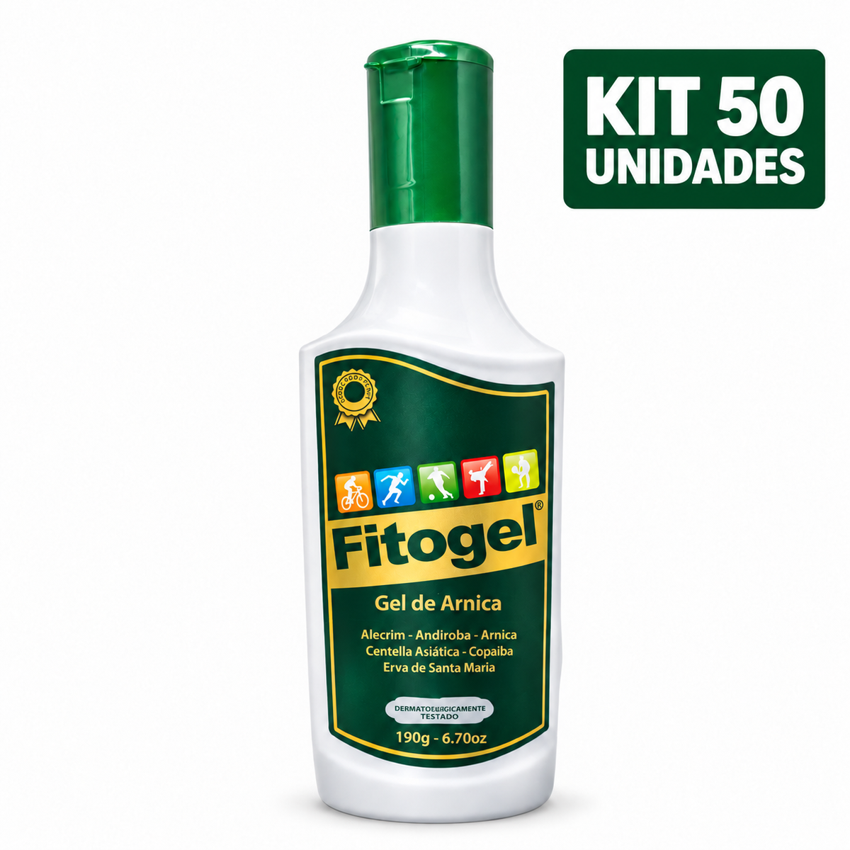 Kit 50 unidades Fitogel Gel de Arnica para massagem