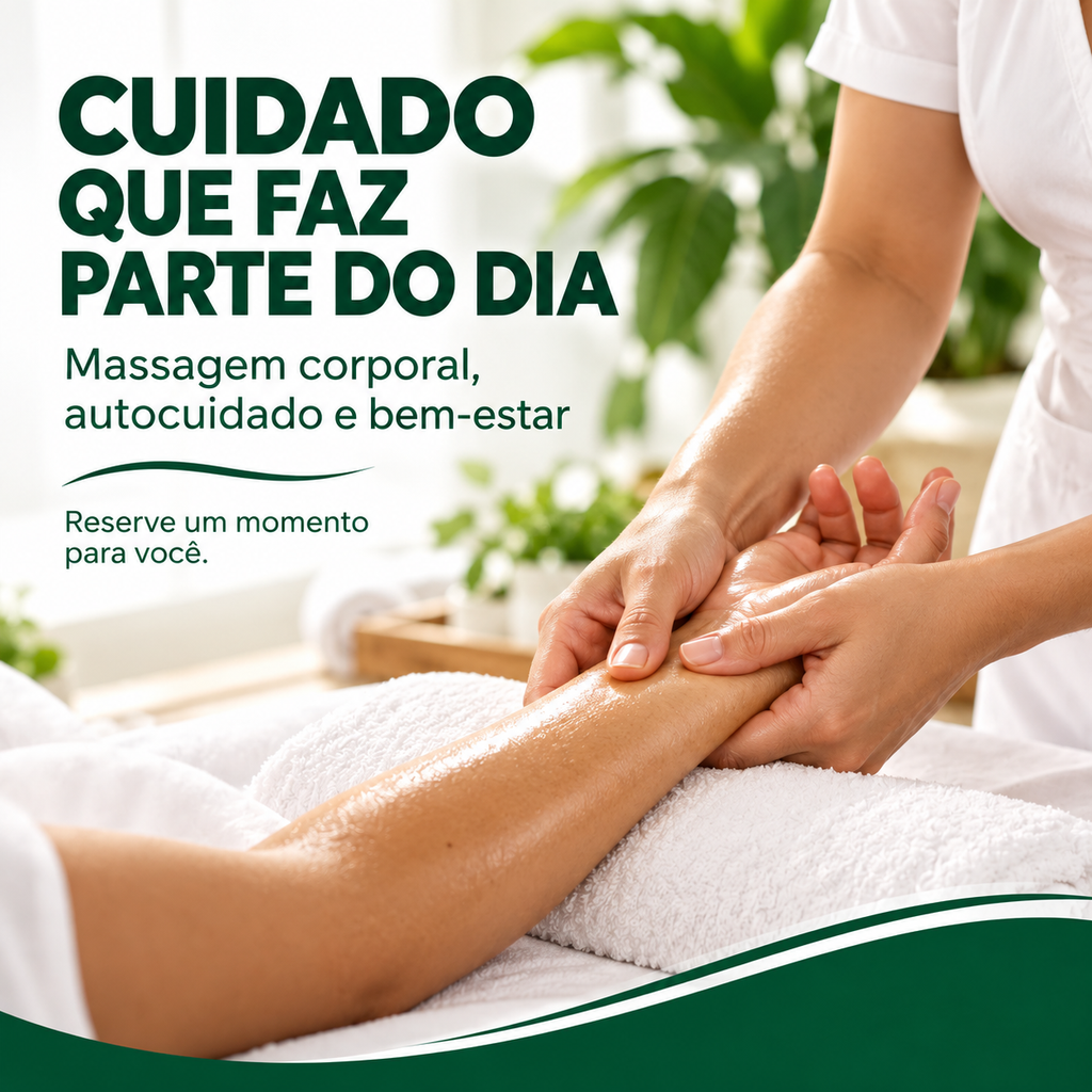 Massagem corporal com Fitogel na rotina de autocuidado e bem-estar