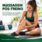 Massagem corporal pós-treino na rotina recovery e de bem-estar