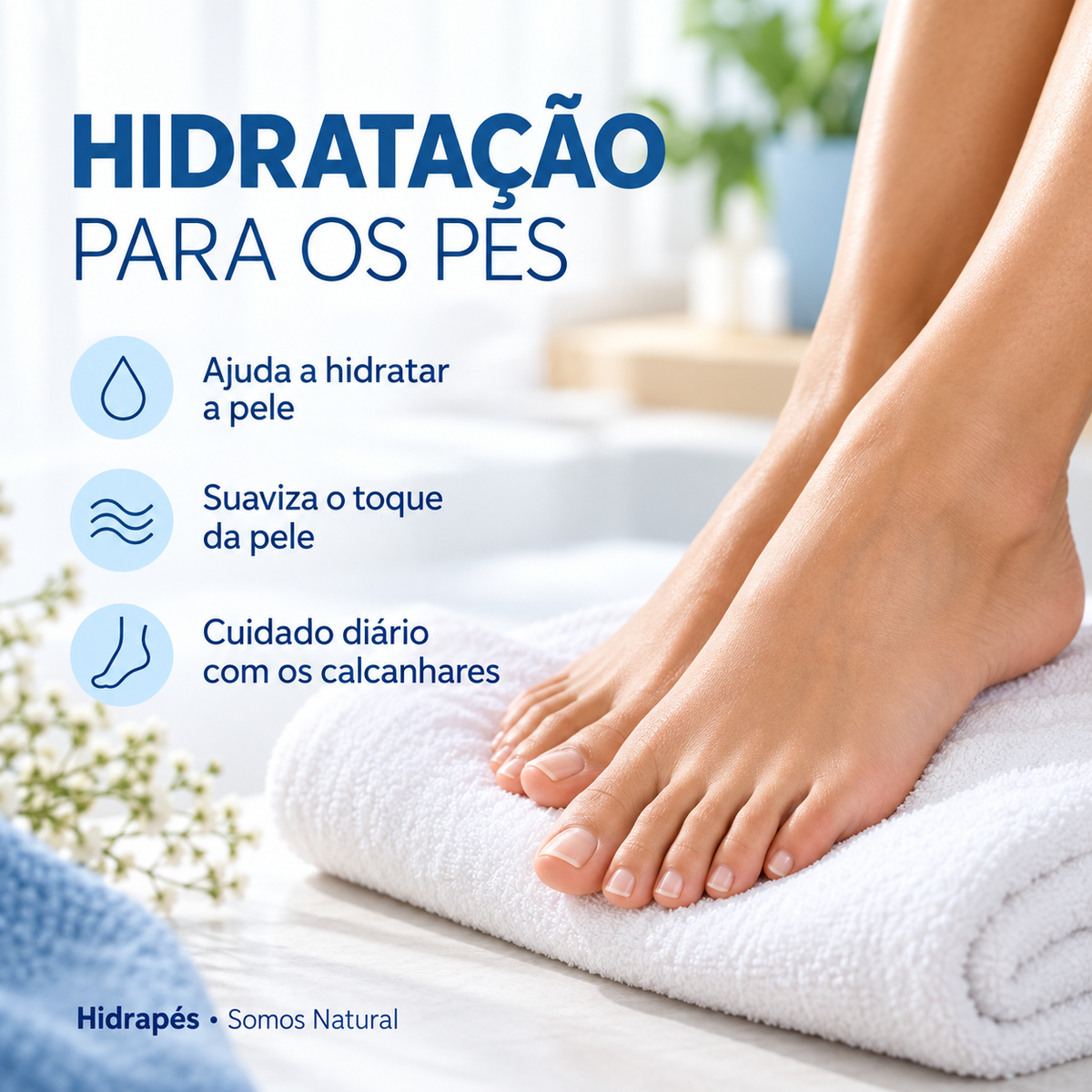 Hidrapés: hidratação dos pés, suavidade da pele e cuidado diário com os calcanhares