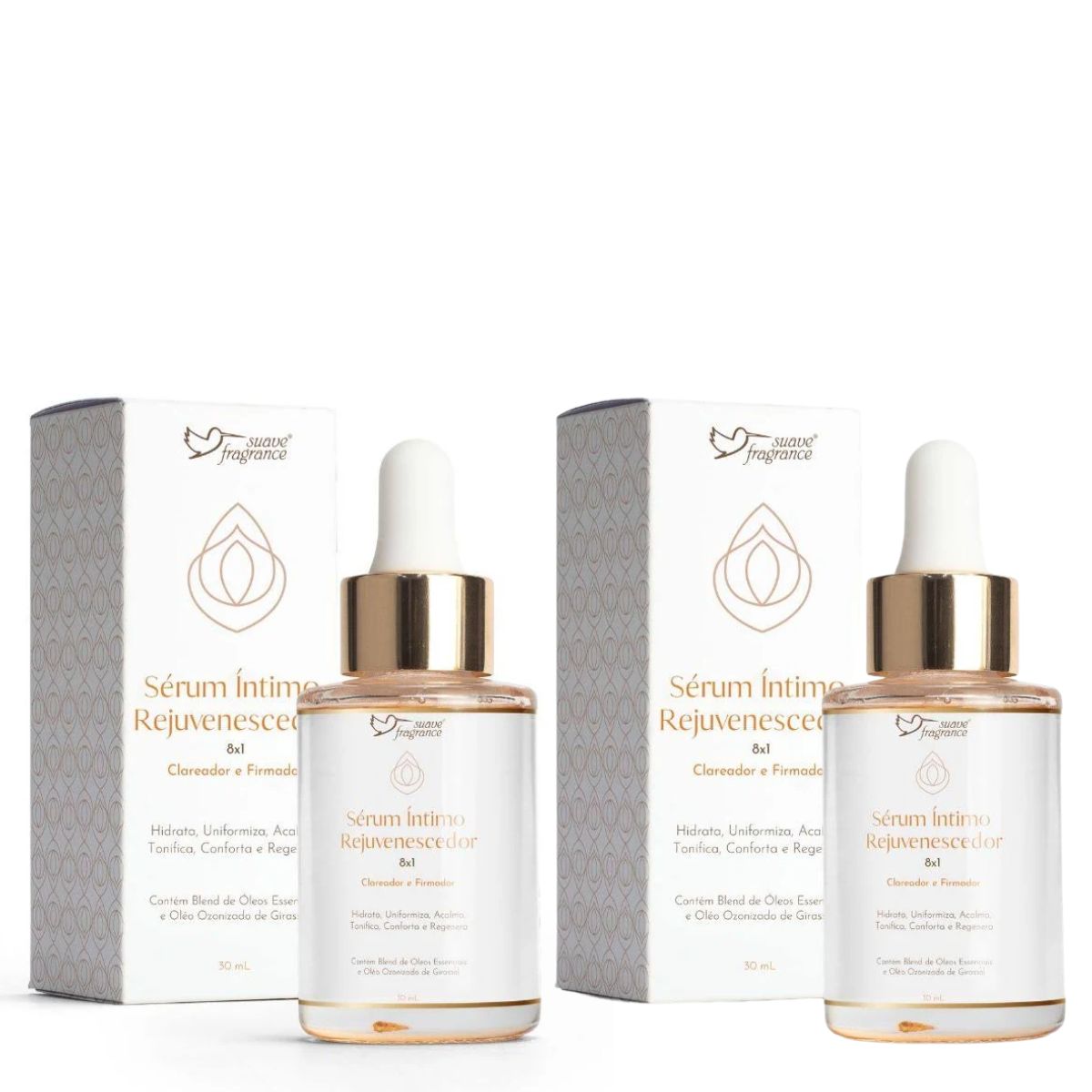 Kit 2 Serum  Intimo Rejuvenscedor 8x1 Suave Fragrance