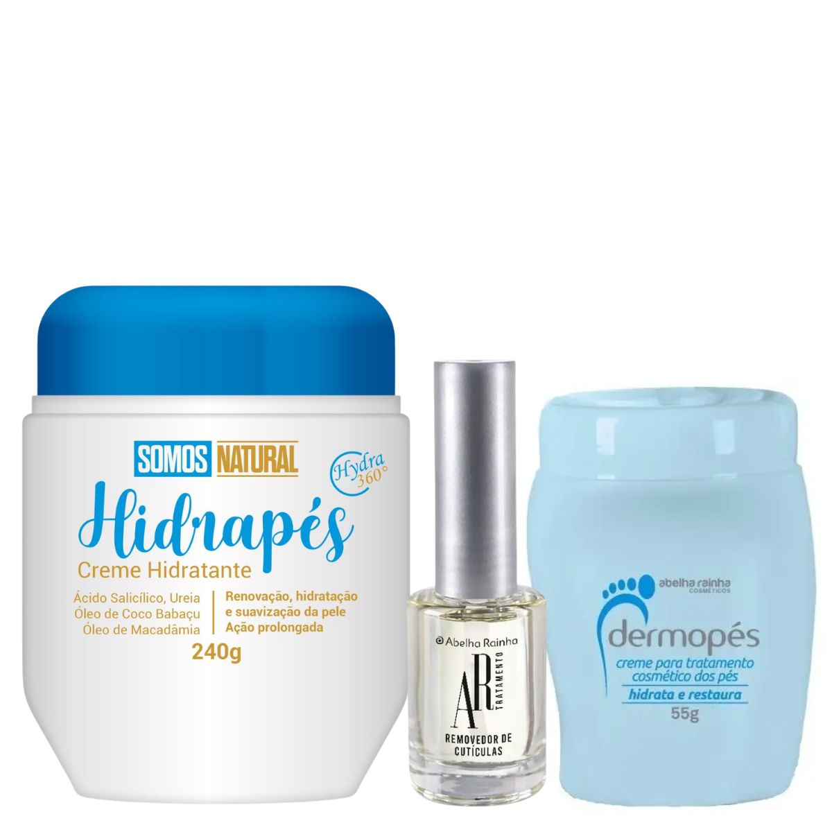 Hidrapes 240g + 1 Dermopés Azul 55g + Removedor de cuticulas