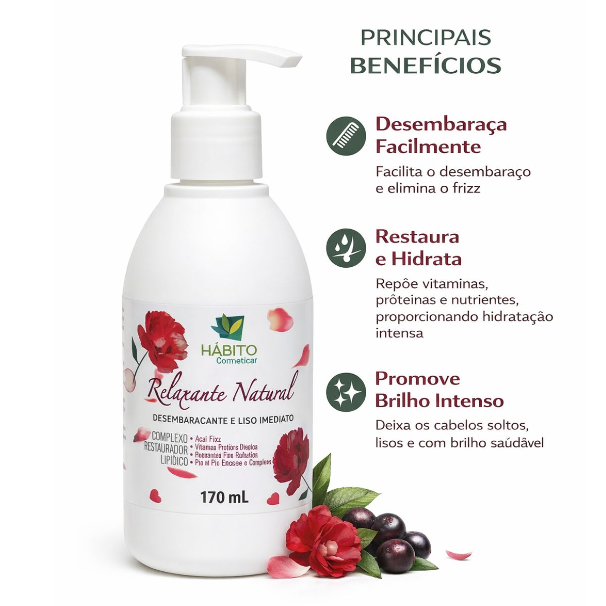 Relaxante Capilar Natural Hábito 170ml