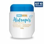 Kit 10 unidades Hidrapés Creme Hidratante para os Pés 240g Somos Natural
