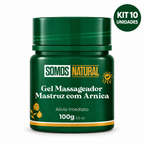 Kit 10 unidades Gel Massageador Mastruz com Arnica Somos Natural 100g