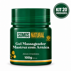 Kit 20 unidades Gel Massageador Mastruz com Arnica Somos Natural 100g
