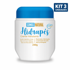 Kit 3 unidades Hidrapés Creme Hidratante para os Pés 240g Somos Natural