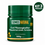 Kit 3 unidades Gel Massageador Mastruz com Arnica Somos Natural 100g