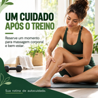 Massagem corporal e autocuidado após o treino