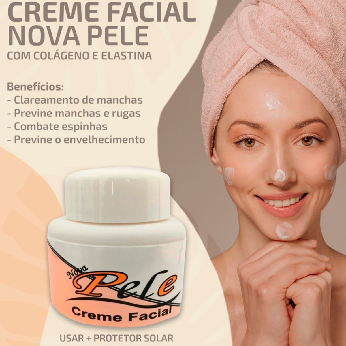 Creme Clareador Nova Pele Manchas De Melasma A Botica