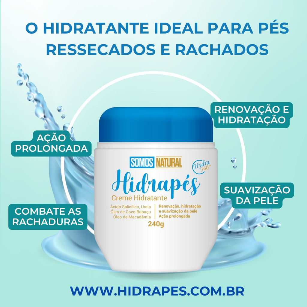 Hidrapés Creme Hidratante para Os pés Somos Natural