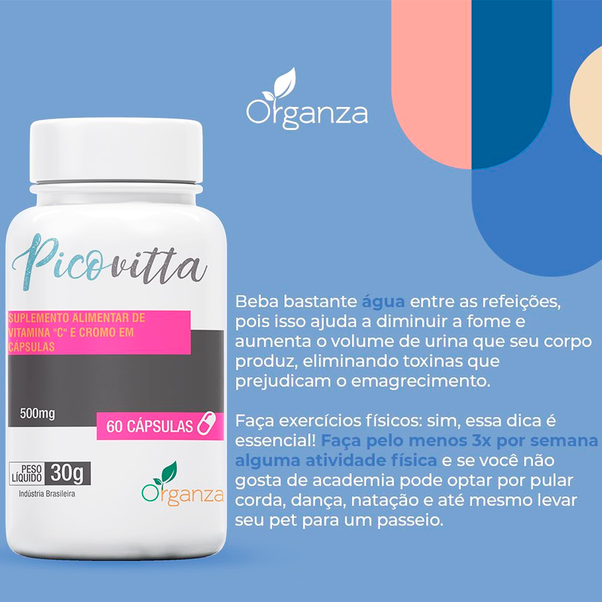 Picovitta Emagrecedor Natural Organza Alimentos