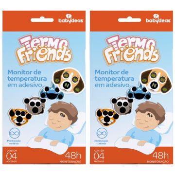 2 Termômetro Adesivo Infantil Temperatura Termo Friends