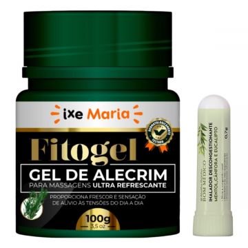 Kit Gel de Alecrim Fitogel + Inalador Descongestionante Bom Médico  Abelha Rainha 0,7g