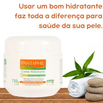 2 Creme Hidratante Pantaphil 120 g + 1 Loção Hidratante para os Pés Rachadex