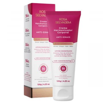 Creme Harmonizador Corporal Antissinais 120g Rosa Selvagem