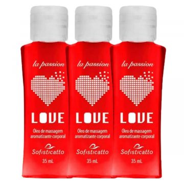 Kit 3 Óleo De Massagem Sensual Sensação Love Hot Aumento da Excitação e Prazer