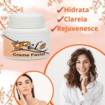 Kit 1 Creme Clareador Facial 25g + 1 Creme Manutenção Nova Pele 30g