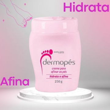 Kit 4 Dermopés Creme Hidratante Para Afinar Os Pés Abelha Rainha 230g