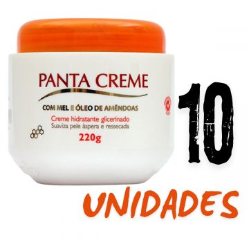 Kit 10 Panta Creme Hidratante Corporal 220g